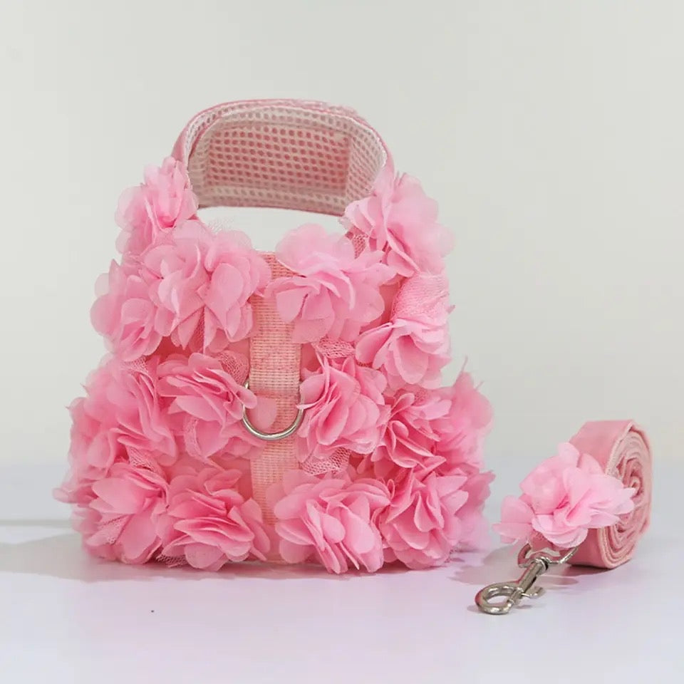 Cherry Blossom Harness & Leash Set